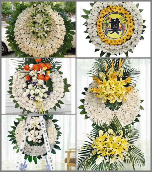 山东济宁嘉祥县卧龙山镇卧佛寺村花圈速递